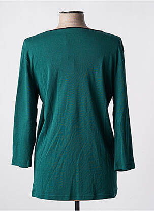 Top stretch manches longues vert SIGNATURE femme