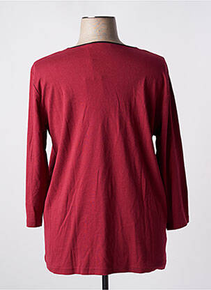 Top stretch manches longues rouge SIGNATURE femme