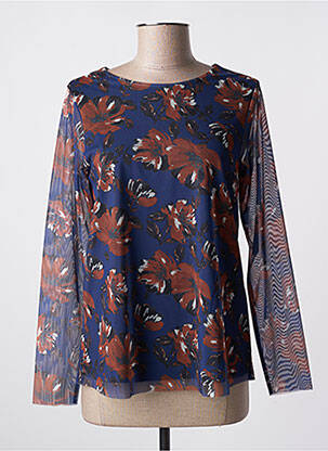 Top stretch manches longues bleu BRANDTEX femme