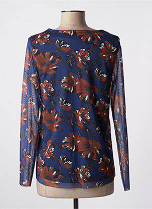 Top stretch manches longues bleu BRANDTEX femme