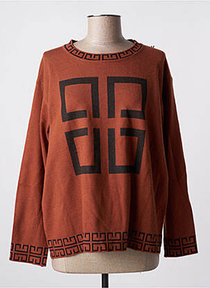 Pull marron PAPAREIL pour femme