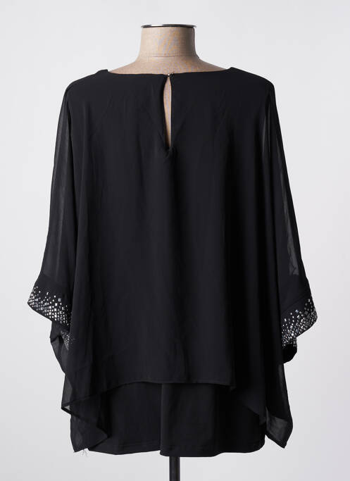 Tunique manches longues noir SIGNATURE pour femme