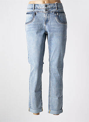 Jeans coupe slim stretch taille basse bleu RED BUTTON femme