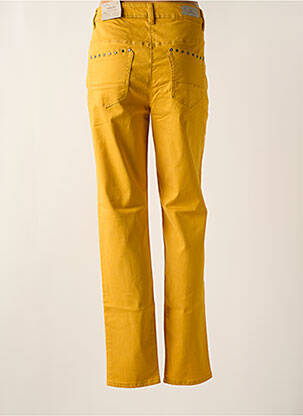 Pantalon slim stretch taille normale jaune BRANDTEX femme