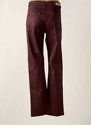 Pantalon droit stretch taille normale violet SIGNATURE femme