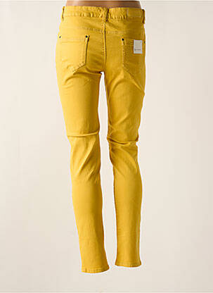 Pantalon slim stretch taille normale jaune KALISSON femme
