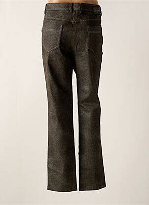 Pantalon droit fermeture zippée sous rabat boutonné taille normale gris DIVAS femme