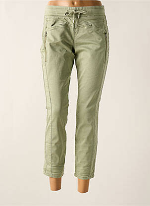Pantalon slim stretch taille normale vert RED BUTTON femme