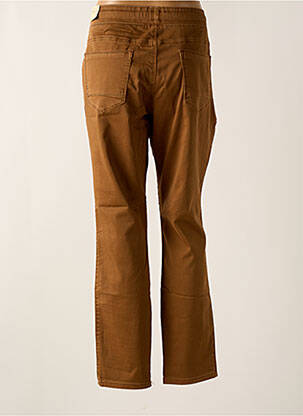 Pantalon slim stretch taille normale marron RED BUTTON femme