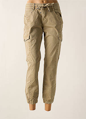 Pantalon cargo poches taille normale vert RED BUTTON femme
