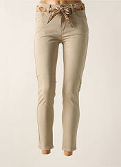 Pantalon slim beige ZAC & ZOE pour femme seconde vue