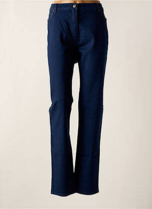 Pantalon slim bleu BRANDTEX pour femme