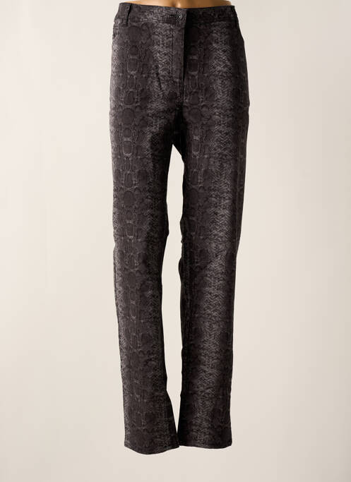 Pantalon droit gris BRANDTEX pour femme
