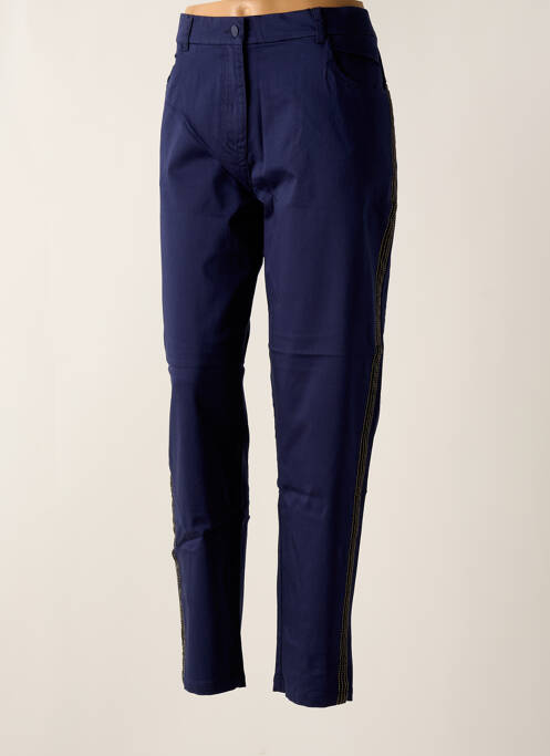 Pantalon slim bleu SIGNATURE pour femme