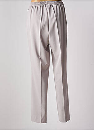 Pantalon droit tissage crêpe taille normale gris ADELINA BY SCHEITER femme