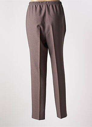 Pantalon droit taille élastique taille normale marron STARK femme