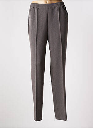 Pantalon droit taille élastique taille normale marron STARK femme
