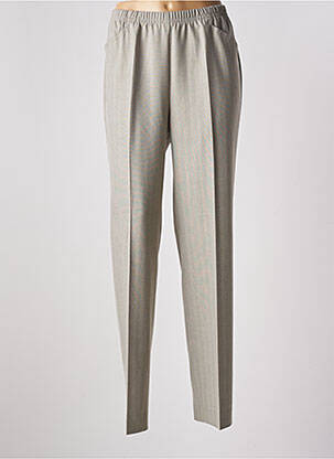 Pantalon droit taille élastique taille normale vert STARK femme