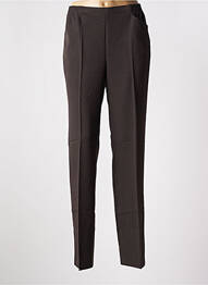 Pantalon slim taille élastique taille normale marron STARK femme