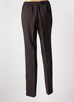 Pantalon slim taille élastique taille normale marron STARK femme
