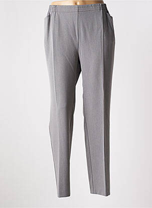 Pantalon slim taille élastique taille normale gris ADELINA BY SCHEITER femme