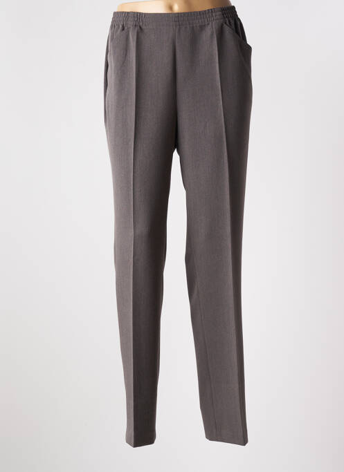 Pantalon droit taille élastique taille normale marron STARK femme