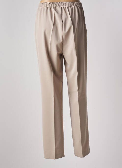 Pantalon droit beige ADELINA BY SCHEITER pour femme