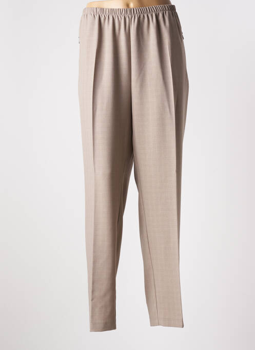 Pantalon droit marron BRANDTEX pour femme