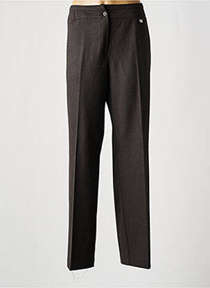 Pantalon droit stretch taille normale marron SIGNE NATURE femme