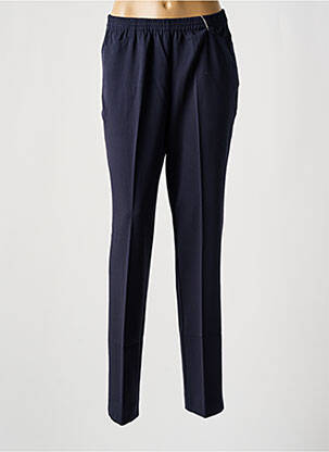 Pantalon slim taille élastique taille normale bleu ADELINA BY SCHEITER femme