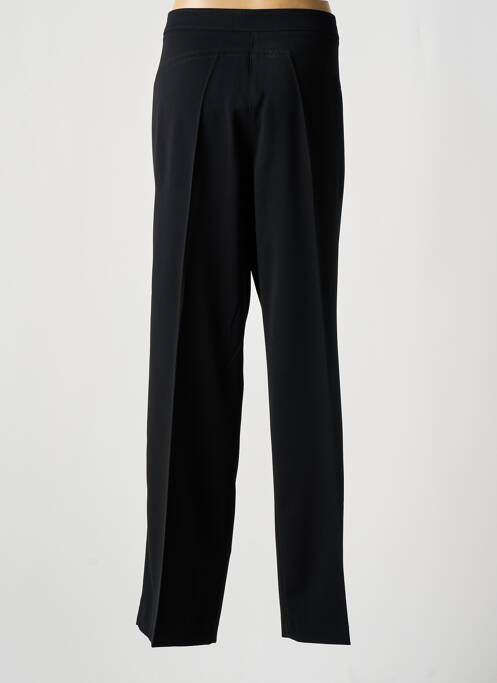 Pantalon droit tissage crêpe taille normale noir DIVAS femme