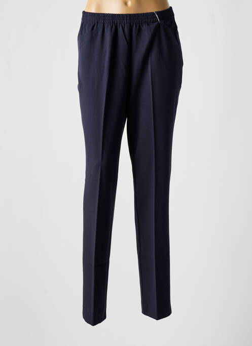Pantalon slim taille élastique taille normale bleu ADELINA BY SCHEITER femme