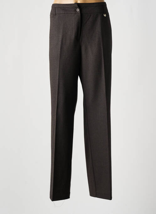 Pantalon droit marron SIGNE NATURE pour femme