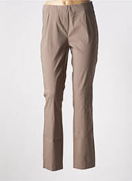 Pantalon slim taille élastique taille normale beige ADELINA BY SCHEITER femme