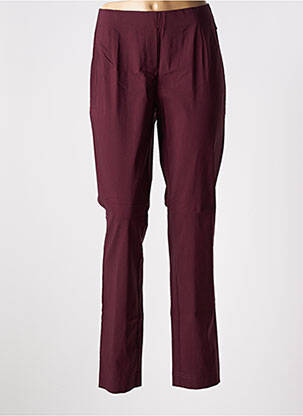 Pantalon slim taille élastique violet ADELINA BY SCHEITER femme