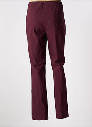 Pantalon slim taille élastique violet ADELINA BY SCHEITER femme