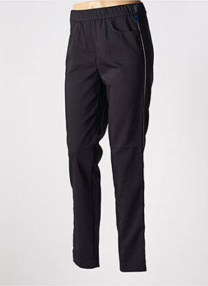 Pantalon 7/8 taille élastique noir ADELINA BY SCHEITER femme