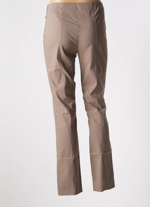 Pantalon slim beige ADELINA BY SCHEITER pour femme