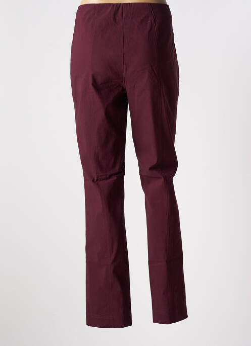 Pantalon slim violet ADELINA BY SCHEITER pour femme