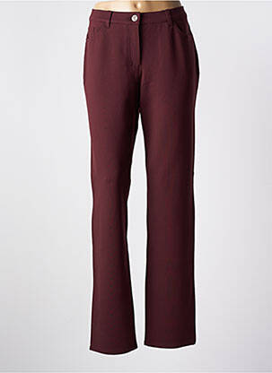 Pantalon droit stretch taille normale rouge STARK femme