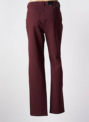 Pantalon droit stretch taille normale rouge STARK femme
