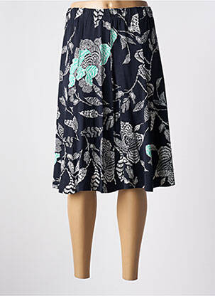 Jupe mi-longue taille normale bleu SIGNATURE femme