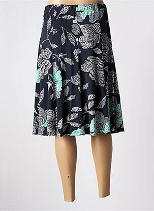 Jupe mi-longue taille normale bleu SIGNATURE femme