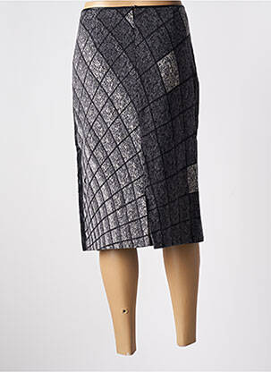 Jupe mi-longue taille normale gris SIGNATURE femme