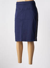 Jupe mi-longue taille normale bleu SIGNATURE femme