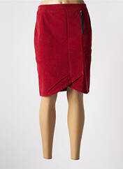 Jupe mi-longue rouge PAUSE CAFE pour femme seconde vue