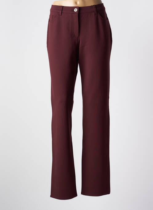 Pantalon droit stretch taille normale rouge STARK femme