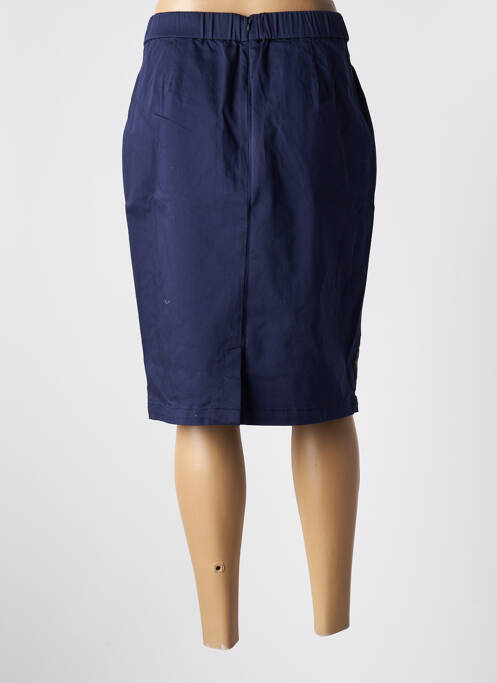 Jupe mi-longue bleu SIGNATURE pour femme