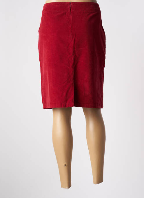 Jupe mi-longue rouge PAUSE CAFE pour femme