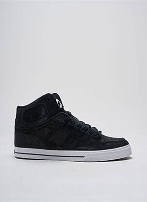 Baskets tissage satiné bout rond noir OSIRIS homme